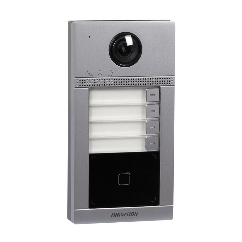 Videocitofono esterno Villa in metallo 4 pulsanti 2MP HD IR WiFi IP65 HIKVISION 305303624 Profilo