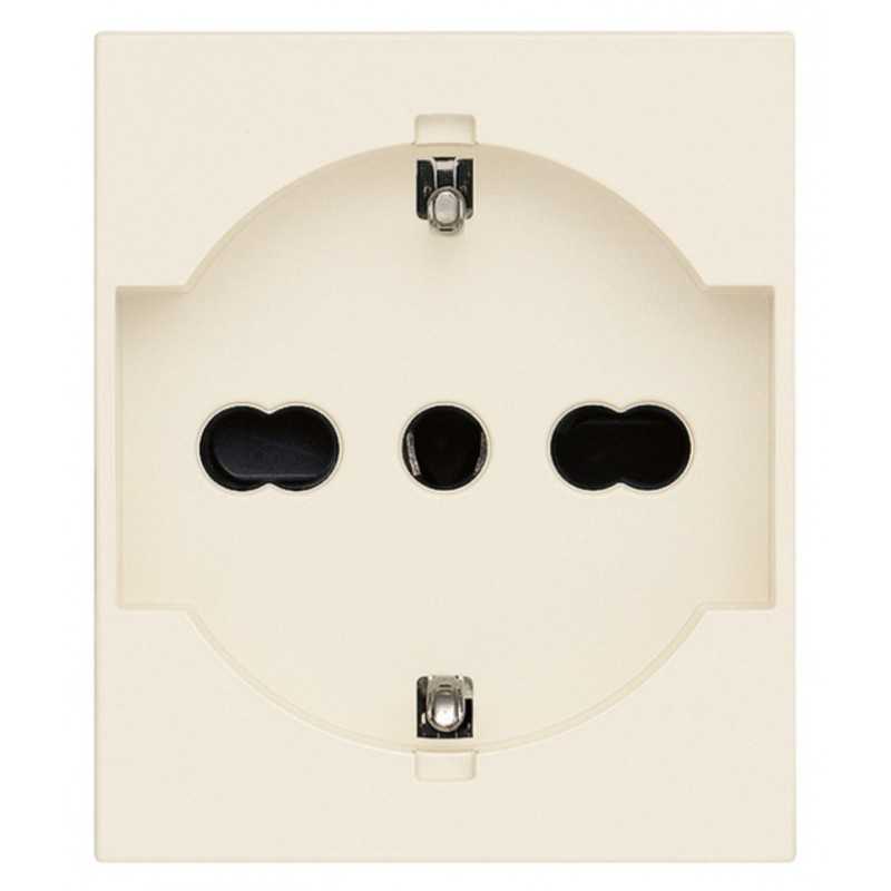 Presa Schuko bipasso 16A 250V serie Vimar Linea Canapa 30210.C