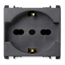 Presa Schuko P40 Antracite 2P+T 250V 16A Simon Nea URMET 10310N/2