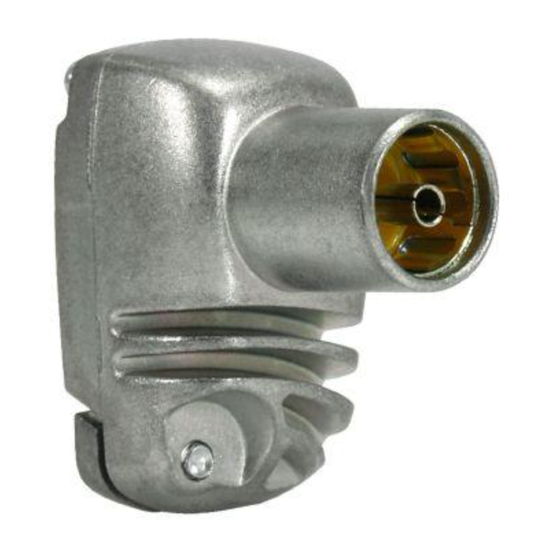 Connettore a 90 gradi schermato Femmina PROeasyF IEC per cavi diametro 5-7.5mm TELEVES 413310