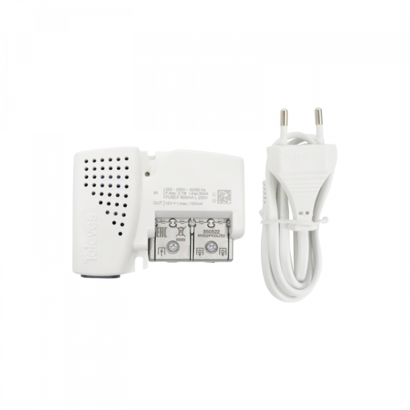 Alimentatore da interno PicoKom a 2 uscite con filtro 5G Televes 560522