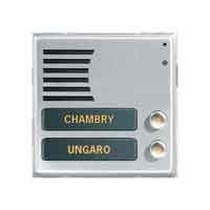 Modulo Sinthesi Urmet in alluminio anodizzato posto esterno con 2 pulsanti 1148/22