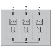 Schema elettrico scaricatore di sovratensione