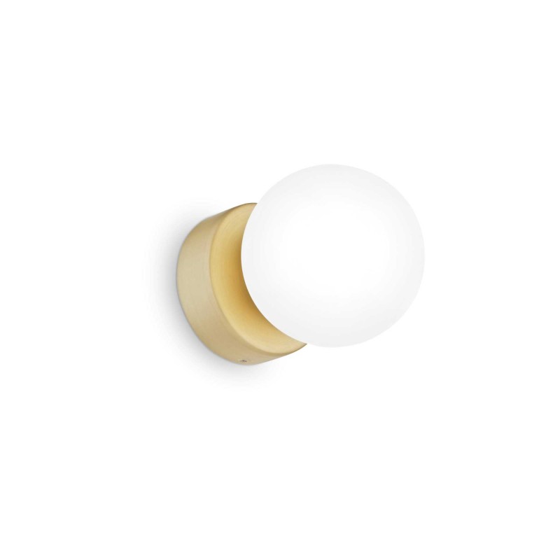 Lampada da parete per interni con luce diffusa in ottone Ideal Lux 292410