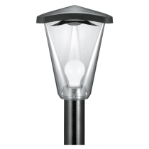 Diffusore Nero con copertura in policarbonato E27 IP66 linea Green LOMBARDO LB12622