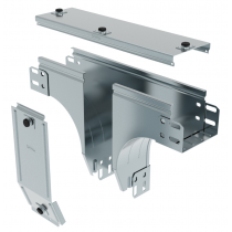 Derivazione a T in acciaio zincato con discesa di piano verticale P31 LEGRAND AX075Z