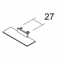 Terminale di chiusura del binario a incasso 48V Nero Ivela 6483-00-30