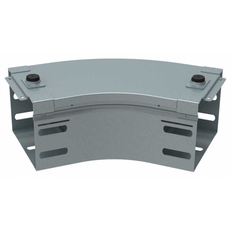 Curva piana a 45 gradi in acciaio zincato altezza 75mm larghezza 100mm P31 LEGRAND AJ100Z