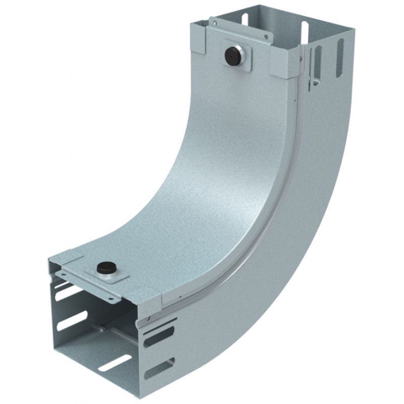 Curva a 90 gradi con salita in acciaio zincato altezza 75mm larghezza 150mm P31 LEGRAND AM150Z