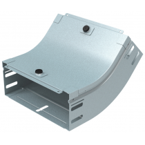 Curva a 45 gradi con salita in acciaio zincato altezza 75mm larghezza 200mm P31 LEGRAND AN200Z