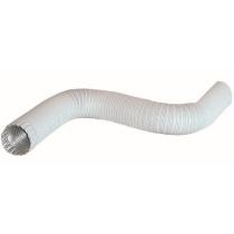 Tubo corrugato in alluminio Bianco diametro 140mm flessibile ed estensibile da 50 a 300cm FERRARI 101158