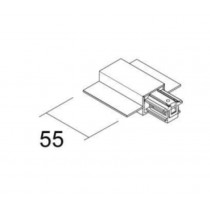 Alimentazione destra 48Vdc per binario da incasso Nero Ivela 6480-10-30