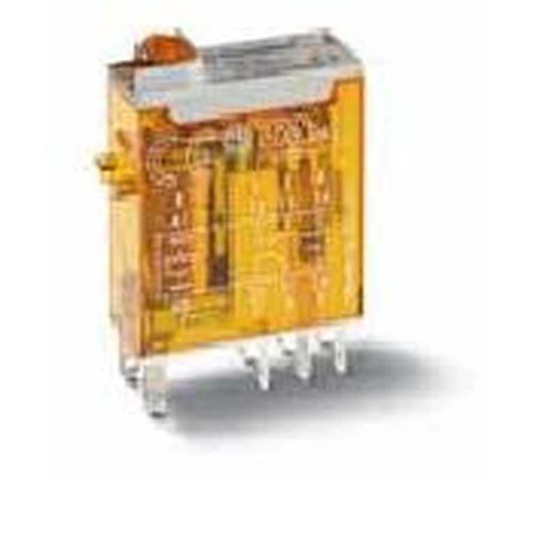 Mini relè industriale terminali a innesto bobina 12V AC 2 contatti 8A Finder 46528012