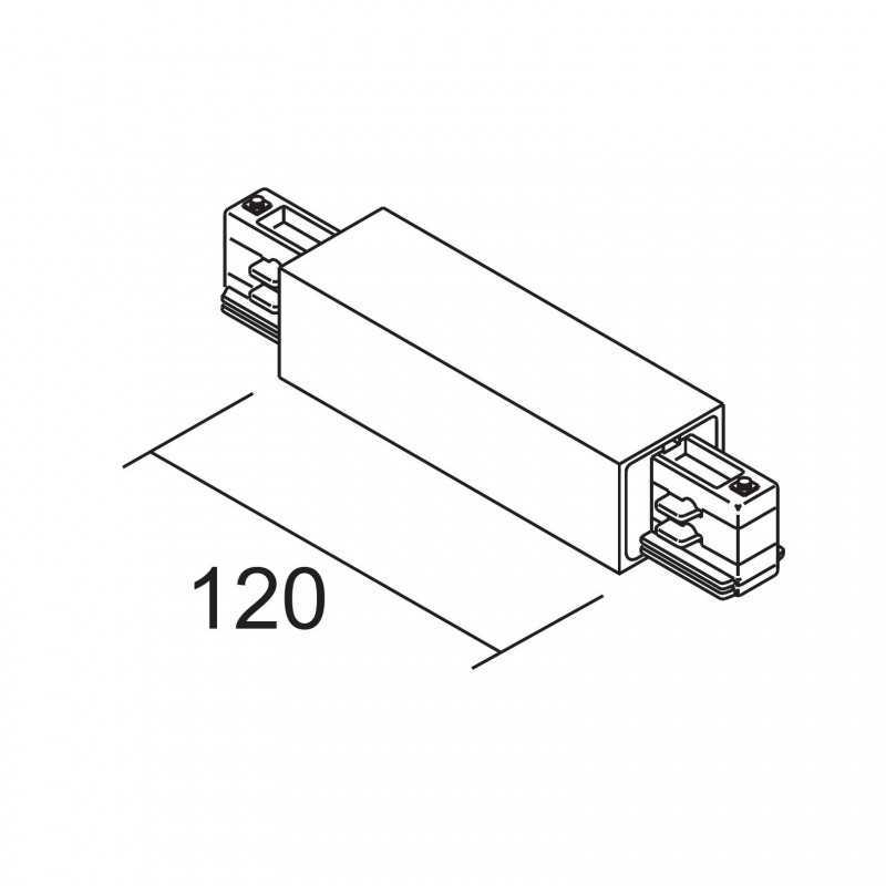 Alimentazione centrale con giunto lineare 230V Bianco Ivela 7653-10-W31