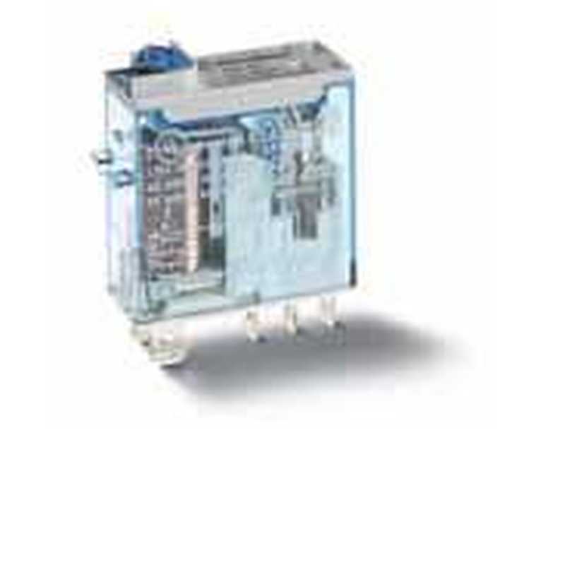 Mini relè industriale terminali a innesto bobina 12V DC 2 contatti 8A Finder 46529012