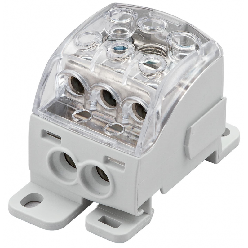 Morsettiera di distribuzione unipolare 160A 600V AC CABUR QBLOK1P160