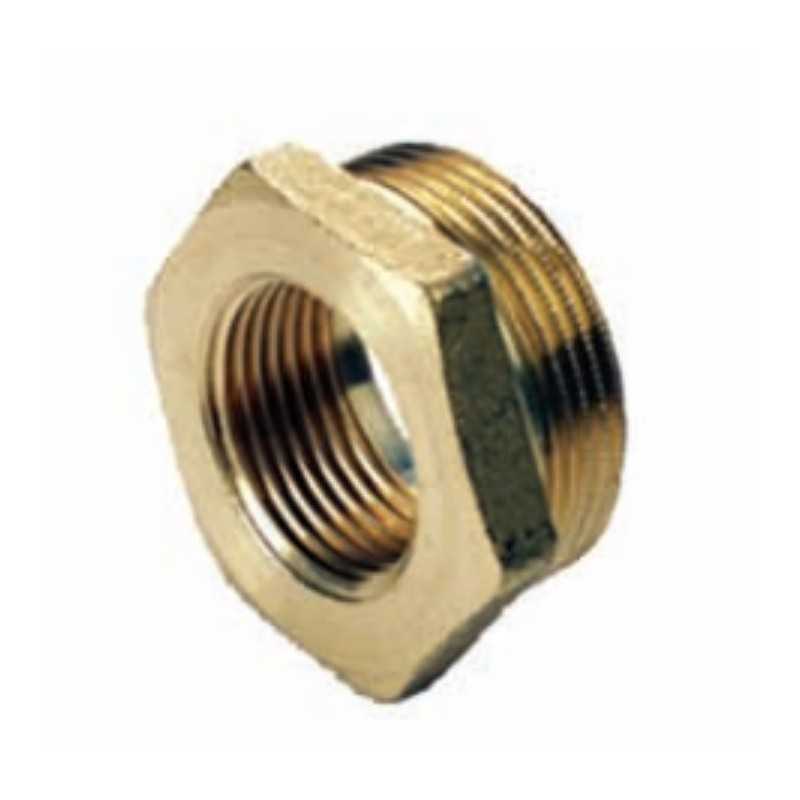 Riduzione esagonale in ottone maschio 3/8" e femmina 1/8" IBP 8241 003001000