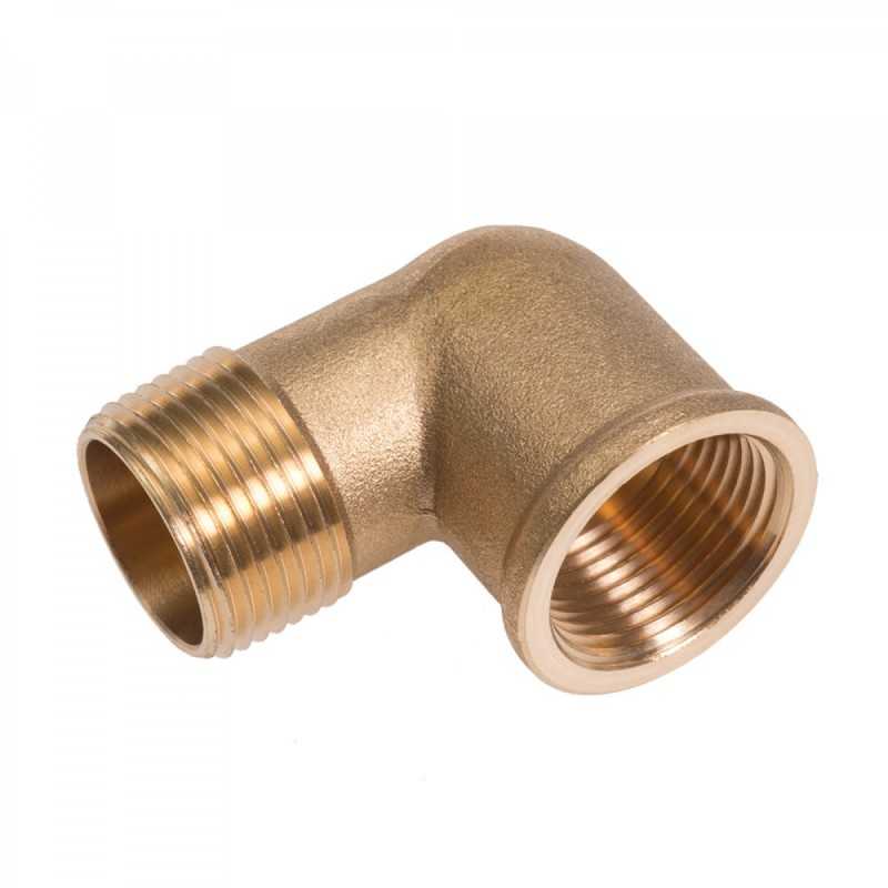 Gomito a 90 gradi maschio e femmina 1" e 1/2 in ottone IBP 8092 012000000