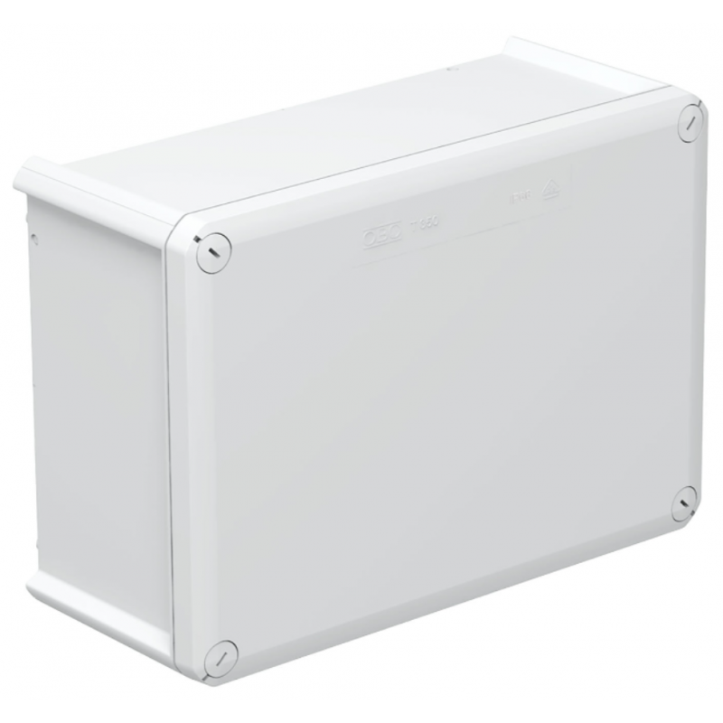 Cassetta di derivazione grigia chiusa con parete liscia 285x201x120mm IP66 T350 OBO 2007303