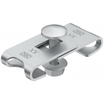 Morsetto angolare in acciaio zincato 56x23x16mm per passerelle grigliate GEV 36 G OBO 6016715