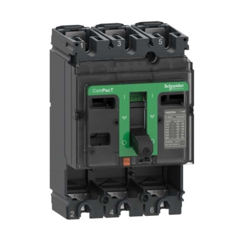 Interruttore magnetotermico ComPact NSX100B 3 poli 25kA 415Vac Schneider C10B3
