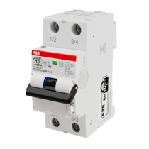 Magnetotermico differenziale 6kA 2 Poli C10 30mA ABB DS202CRC10AC30