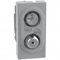 Presa coassiale diretta demiscelata per impianti TV Grey BTicino MatixGo JG4214D