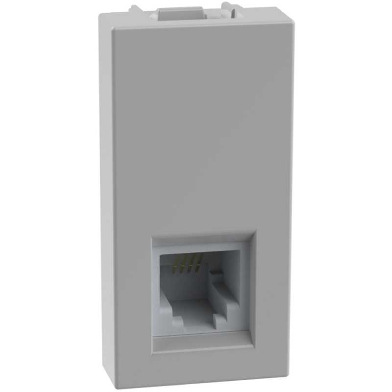 Presa telefonica RJ 11 colore Grigio Bticino MatixGo JG4258RJ11