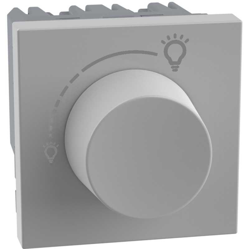 Interruttore Dimmer universale rotativo 2 moduli Grigio BTicino MatixGo JG4415
