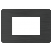 Placca 3 moduli Black Nick Nero serie MatixGo BTICINO JA4803EN