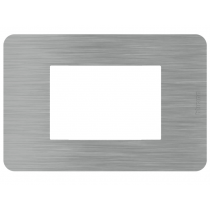 Placca 3 moduli Steel Acciaio serie MatixGo BTICINO JA4803ES