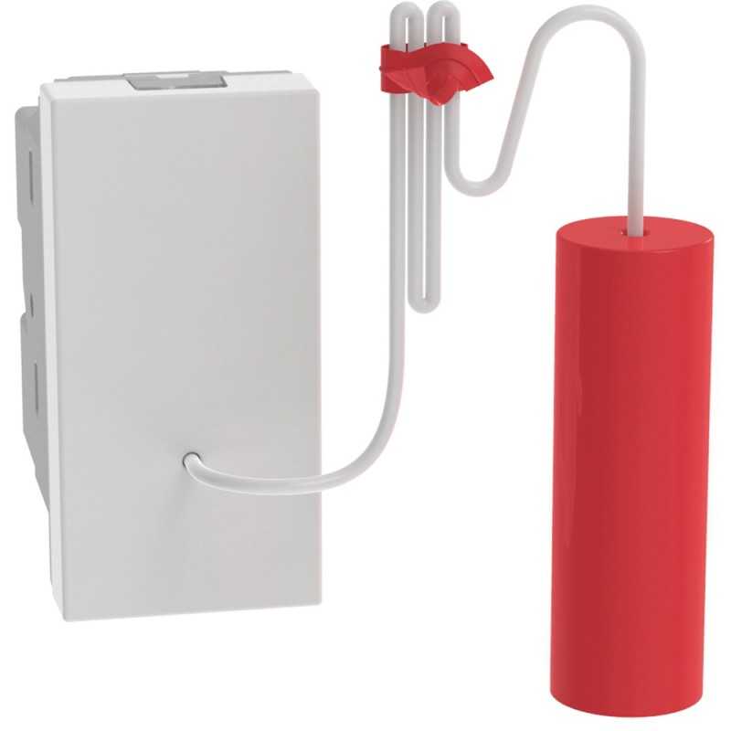 Pulsante a tirante unipolare 10A Bianco serie BTicino MatixGo JW4033