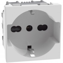 Presa Schuko bipasso P40 Bianca 16A serie MatixGo BTicino JW4140A16