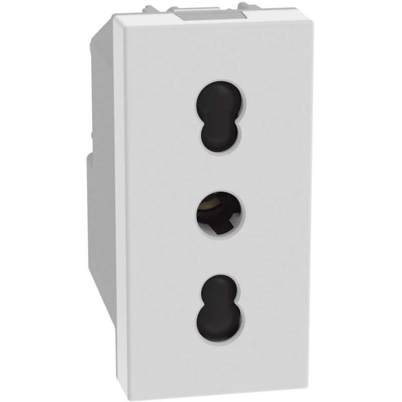 Presa bipasso P17/11 Bianca 16A serie MatixGo BTicino JW4180