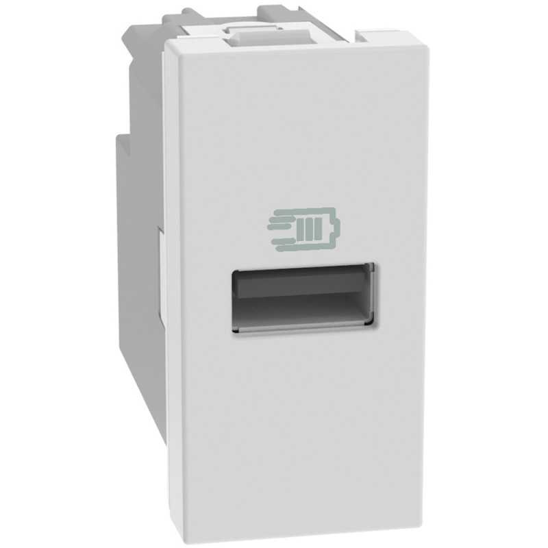 Caricatore USB 1 modulo Bianco serie MatixGo BTicino JW4191A