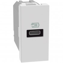 Caricatore USB tipo C fino a 20W 1 modulo Bianco BTicino MatixGo JW4192C