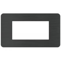 Placca 4 moduli Black Nick Nero serie MatixGo BTICINO JA4804EN