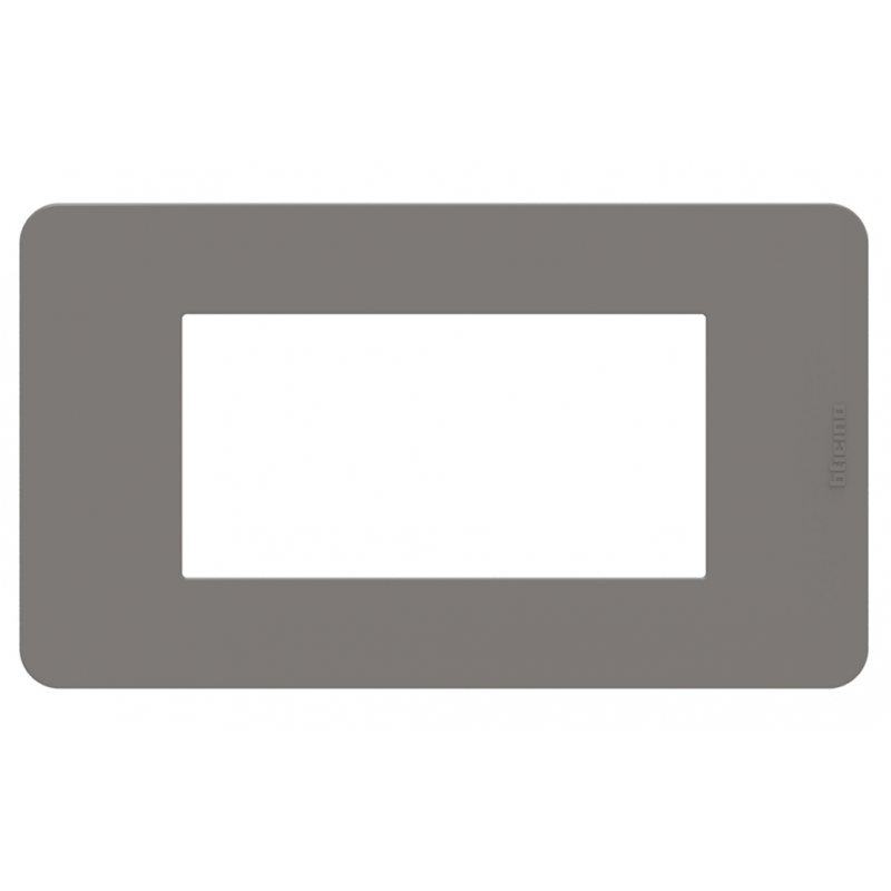 Placca 4 moduli Tortora serie MatixGo BTICINO JA4804TD