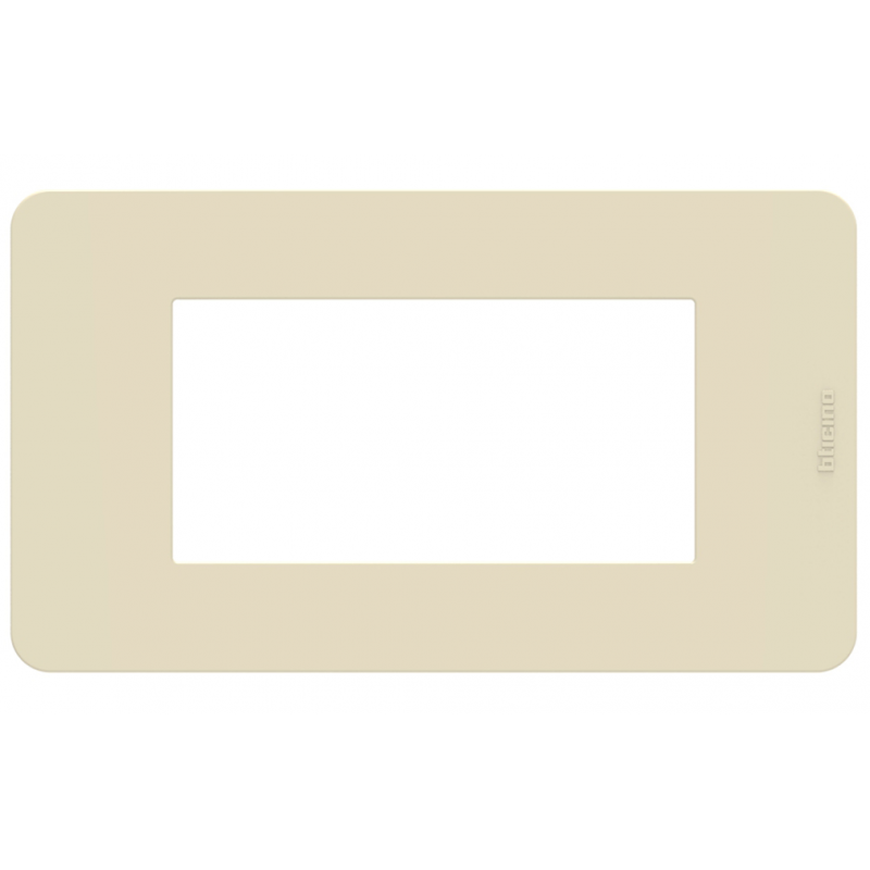 Placca 4 moduli Ivory Avorio serie MatixGo BTICINO JA4804TI