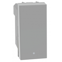 Pulsante unipolare Grigio 1NO+1NC 10A serie MatixGo BTICINO JG4034