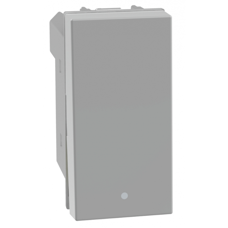 Pulsante unipolare Grigio 1NO+1NC 10A serie MatixGo BTICINO JG4034