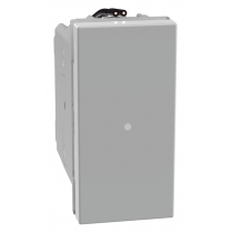 Invertitore assiale Grigio 10A LED Blu serie MatixGo BTICINO JG4054LB