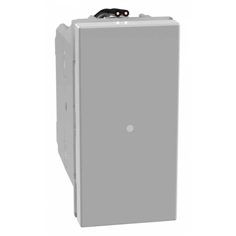 Invertitore assiale Grigio 10A LED Blu serie MatixGo BTICINO JG4054LB