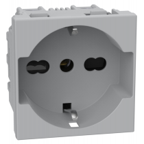 Presa Schuko bipasso P40 Grigia 16A serie MatixGo BTICINO JG4140A16