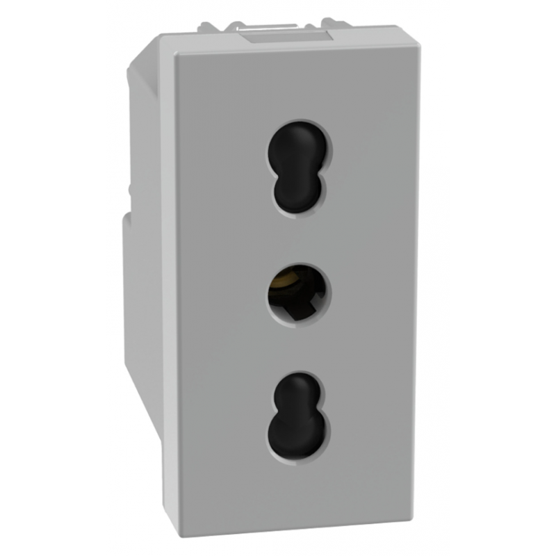 Presa bipasso P17/11 Grigia 16A serie MatixGo BTICINO JG4180