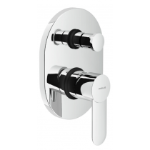 Miscelatore ad incasso per doccia cromato monocomando 2 vie con deviatore serie Sand NOBILI CARLO SA99100CR