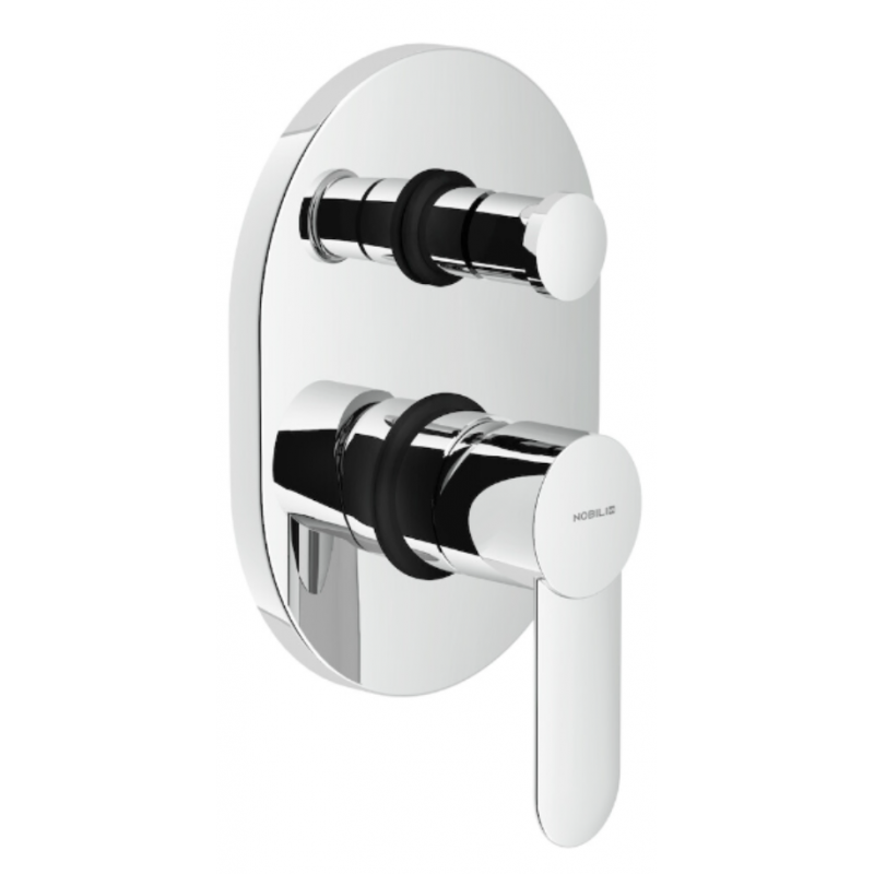 Miscelatore ad incasso per doccia cromato monocomando 2 vie con deviatore serie Sand NOBILI CARLO SA99100CR