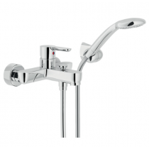 Miscelatore per vasca cromato monocomando con set doccia serie ABC NOBILI CARLO AB87110CR