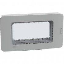 Placca idrobox a 4 moduli IP55 Grigio BTicino MatixGo 28604G