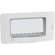Placca idrobox a 4 moduli IP55 Bianco BTicino MatixGo 28604W